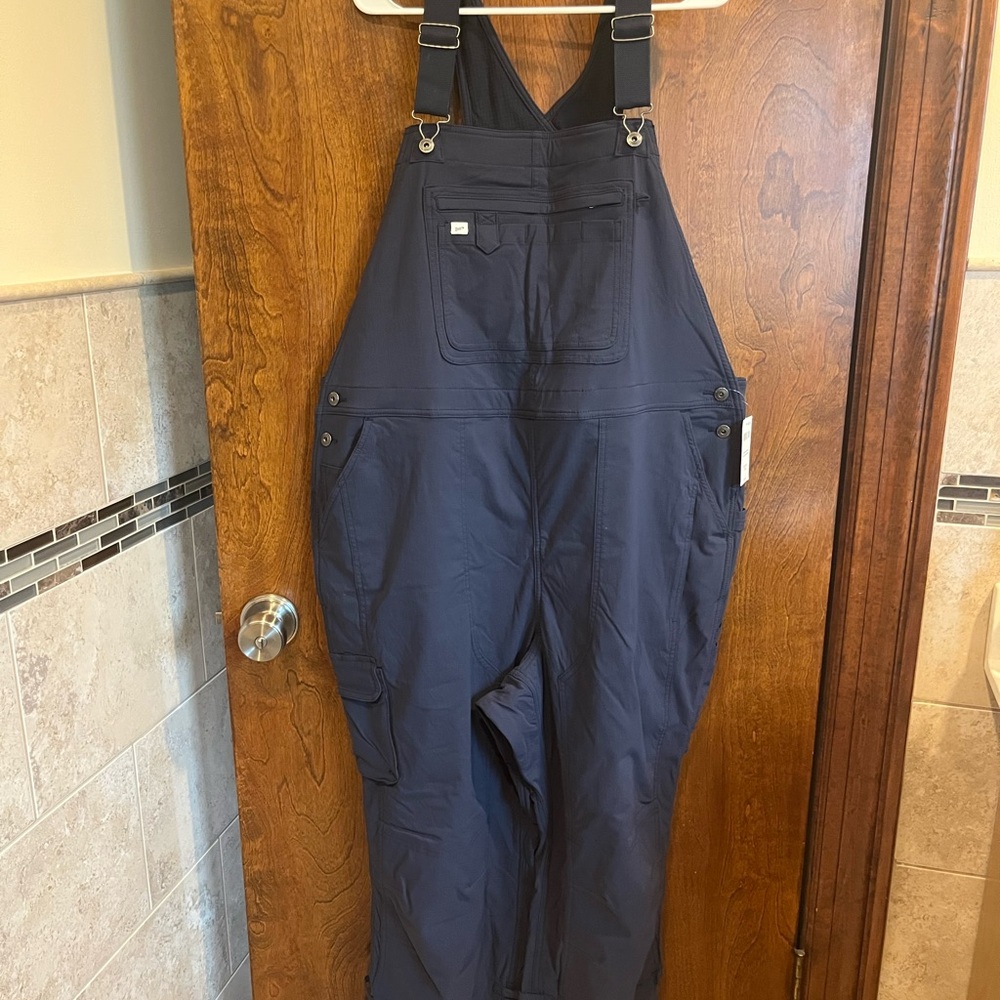 Duluth Trading Co Navy Blue Bib Overalls